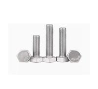 CVAADV 2 uds-20 piezas tornillos de cabeza hexagonal externo M1.6 M2 .5 M3 M4 M5 M6 M8 M10 M12 304 perno de acero inoxidable(45mm,M12 2PCS)