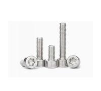 CVAADV 5-50 unids/lote M2 .5 M3 M4 M5 M6 Torx cabeza de tornillo de acero inoxidable Torx(X 25mm,M4 10PCS)