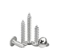 CVAADV 50/20/ 10 Uds M3 .5 M4 M5 M6 cabeza de armazón empotrada en cruz tornillo autorroscante acero inoxidable 304 Phillips Pan madera(40mm,M3.5 (50pcs))