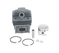 CVAADV Conjunto de cilindro de 44 mm y 52 cc compatible con 1E44F-5, 44F-5, 44-5, BG520 y CG520. Kit de pistón, pasador de anillo, clip, reconstrucción de piezas de recortadora.