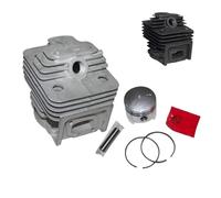 CVAADV Kit de pistón de cilindro de 40 mm y 44 mm compatible con desbrozadoras de 43 CC, 52 CC, 1E44F-5, 44F-5, 44-5, BG520, CG520, CG430, 1E40F-5, 40-5.(44-5 44mm)