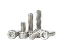 CVAADV M1.4 .6 M2 M3 M4 M5 M6 304 A2-70 Tapa hexagonal de acero inoxidable Perno de cabeza Allen Longitud del tornillo 2-50 mm(16mm,M6 (10pcs))