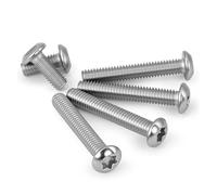 CVAADV M2 .5 M3 M4 M5 M6 GB2672 Tornillo de máquina de cabeza plana Torx de seis lóbulos Perno de acero inoxidable 304 Longitud redonda de seis lóbulos = 3-80 mm(40mm,M6 (5PCS))