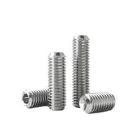 CVAADV M2 .5 M3 M4 M5 M6 M8 DIN916 304 hexagonal de acero inoxidable Allen Cup Point DIY Set manijas de puerta perno de grifo(25mm,M5 x 30Pieces)