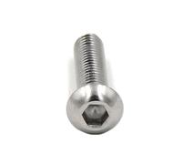 CVAADV M3 M4 M5 M6 M8 Sistema métrico ISO7380 del tornillo de cabeza redonda del zócalo hexagonal del acero inoxidable 316(35mm,5pcs M6)