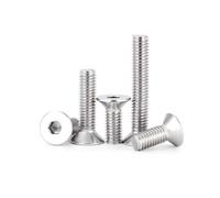 CVAADV Tornillo de acero inoxidable M2,5 M3 M4 M5 M6 M8 M10 M12 M16 DIN7991, cabeza hexagonal, avellanada plana, tipo Allen.(16mm,10pcs M5)