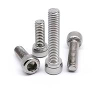 CVAADV Tornillo de cabeza hueca hexagonal Allen M2,5 M3 M4 M5 M6 M8, longitud de 4-60 mm, DIN912, acero inoxidable A2 304(M3x8mm 100pcs)