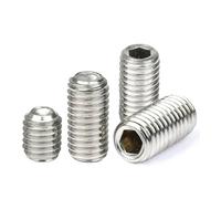 CVAADV Tornillo de fijación hexagonal con punta de copa de acero inoxidable M2 M3 M4 M5 M6 M8 M10 Grub hexagonal sin cabeza DIN916(6mm,M10 10pcs)