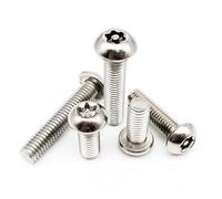 CVAADV Tornillo de seguridad antirrobo de cabeza redonda con pasador Torx de seis lóbulos de acero inoxidable 304 A2-70 M3 M4 M5 M6 M8(8mm,50pcs M2.5)