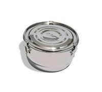 CVAULT Contenedor hermético de almacenamiento de humidificador de 4 litros para hierbas, hierbas, especias, alimentos, contenedor de cosecha de acero inoxidable con paquete de humedad