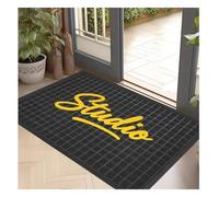 CVBN Felpudo Personalizado con Logo Texto Entrada Felpudos Originales ersonalizado Personalizable Alfombras Personalizadas para la Entrada Antideslizante para Puerta Delantera Pasillo,60x90cm