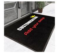 CVBN Felpudo Personalizado con Nombres, Texto, Personalizable Alfombras Personalizadas para la Entrada a casa, Antideslizante Personaliza Tu Felpudos para Pasillo,Cocina Exterior (120×60cm)