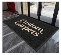 CVBN Felpudo Personalizado con Texto y Foto para Entrada de Centros Comerciales Base Antideslizante Alfombras Personalizadas para Corporativa,150×60cm