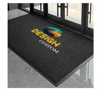 CVBN Felpudo Personalizado con Texto y Foto para Entrada de Centros Comerciales Base Antideslizante Alfombras Personalizadas para Corporativa,180×90cm