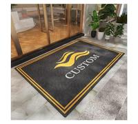 CVBN Felpudo Personalizado de Texto del Logotipo Base Antideslizante de Bienvenida Personalizado para Entrada Interior o Exterior para Empresas, Corporaciones, Centros Comerciales,210x150cm