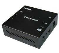 Cvbs / rca a hdmi convertidor de vídeo, color negro 720 / 1080p