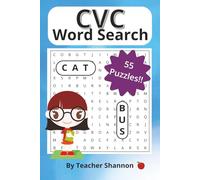 CVC Word Search, 55 Word Search Puzzles for Kids to Learn CVC Words: Word Search Puzzles for Kindergarten & Early Readers | 6 x 9, 112 pages