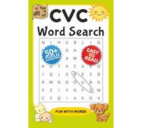 CVC Word Search Puzzle Book: Friendly CVC Word Hunt for Kids Learning to Read and Speak Clearly | 6x9 inches, 110 pages | 50+ Puzzles