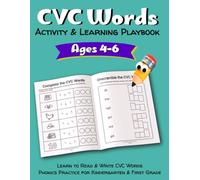 CVC Words Activity & Learning Playbook: Learn to Read & Write CVC Words | Phonics Practice for Kindergarten & First Grade | Writing, Tracing, Coloring, Word Searches