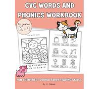 CVC Words and Phonics Workbook: Fun Activities to Build Early Reading Skills