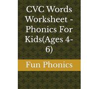 CVC Words Worksheet - Phonics For Kids(Ages 4-6)