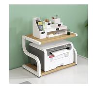 CVdrtyED Soporte Impresora Soporte para Impresora Pequeña De 2 Niveles, Organizador para Escritorio para Máquina Fax, Escáner, Archivos, Mesa para para Fax Escáner(F,50 * 32 * 37cm)