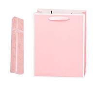 CVDYWDJIE 1 Caja De Regalo Rectangular Y 1 Bolsa De Regalo, Caja De Embalaje De Joyería, Caja De Joyería, Caja De Collar, Caja De Regalo De Papel, Caja De Presentación De Joyería