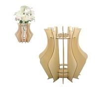 CVDYWDJIE 1 Florero De Madera, Florero Creativo, Florero De Bloques De Construcción, Decoración del Hogar, Soporte De Flores De Bloques De Construcción