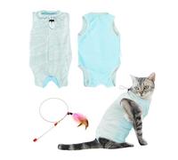 CVDYWDJIE 1 Pieza De Ropa para Gatos Y 1 Pieza De Palo De Té para Gatos, Ropa Transpirable para Gatos, Ropa Antifugas para Mascotas, Juguete Interactivo para Gatos, Suministros para Mascotas