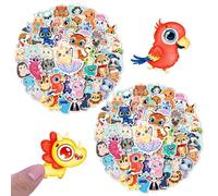 CVDYWDJIE 100 Pegatinas De Animales De Ojos Grandes, Pegatinas Bonitas De Dibujos Animados, Decoración De Pegatinas para Niños, Pegatina Decorativa para Bolso De Cuaderno DIY