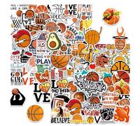 CVDYWDJIE 100 Pegatinas De Baloncesto, Multicolor, Autoadhesivo, Deportivo, Pegatina, Decorativas Para Tazas De Equipaje Diy, Impermeables, Regalos De Pegatinas Para Fanáticos Del Baloncesto
