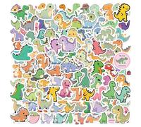CVDYWDJIE 100 Pegatinas De Dinosaurios, Bonitas Pegatinas De Dibujos Animados, Pegatinas para Niños, Se Pueden Utilizar para Decorar Cuadernos, Botellas De Agua Y Maletas.