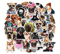 CVDYWDJIE 100 Pegatinas De Perros, Lindas Pegatinas De Animales, Impermeables, Creativas, Guitarras, Cuadernos, Equipaje