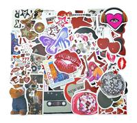 CVDYWDJIE 100 Pegatinas Modernas Y2K, Multicolor, PVC, Decoración para Patinetes, Computadoras y Botellas de Agua