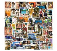 CVDYWDJIE 100 Pegatinas Temáticas De Pintura Al Óleo, Pegatinas Artísticas, Pegatinas Retro Clásicas, Pegatinas Decorativas, Pegatinas Impermeables