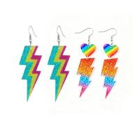 CVDYWDJIE 2 Pares De Aretes, Aretes Acrílicos De Estilo Europeo Y Americano, Accesorios De Estilismo para Fiestas, Accesorios Estilo Milenario Hot Girl.
