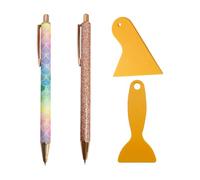 CVDYWDJIE 2 Uds Pasadores De Herramientas, 2 Uds Raspadores, Pasador De Ventilación De Película De Coche, Pasador De Metal De Liberación De Aire, Herramienta Retráctil De Vinilo para Malas Hierbas