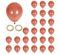 CVDYWDJIE 25 Piezas De Globos Marrones Y 5 Rollos De Cintas, Globos Redondos De Látex, Decoración De Escenas De Fiesta, Globos Retro, Decoraciones para Fiestas