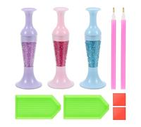 CVDYWDJIE 3 Bolígrafos De Diamante, 2 Juegos De Herramientas De Punteado, Herramientas De Pintura De Diamantes, Accesorios De Arte De Diamantes, Bolígrafos De Bordado De Diamantes.