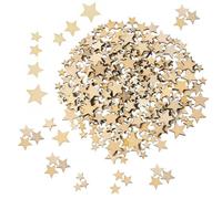CVDYWDJIE 300 Piezas De Astillas De Madera De Estrella De Cinco Puntas, Materiales Creativos Hechos A Mano, Mini Estrellas De Madera, Decoración De Estrellas, Accesorios De Decoración del Hogar