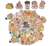 CVDYWDJIE 5 Broches De Capibara Y 50 Pegatinas De Capibara, Broches De Animales De Dibujos Animados, Broches Lindos, Broches Infantiles, Broches De Decoración De Ropa
