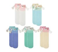 CVDYWDJIE 5 Pares De Calcetines Magnéticos Con Asas, Calcetines Creativos Y Lindos Con Asas, Calcetines Coloridos Para Parejas, Calcetines Magnéticos Interesantes, Calcetines Bestie