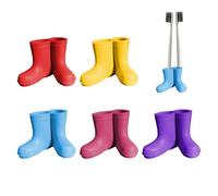 CVDYWDJIE 5 Soportes para Cepillos De Dientes con Forma De Bota De Lluvia, Soporte Creativo para Cepillos De Dientes, Soporte para Cepillos De Dientes De Silicona