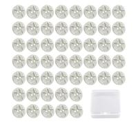 CVDYWDJIE 50 Botones De Estrella De Cinco Puntas Y 1 Caja De Almacenamiento De Plástico, Botones De Resina, Botones De Repuesto para Ropa, Botones Redondos para Coser, Botones Decorativos