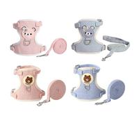 CVDYWDJIE Arnés De Conejo De 4 Piezas, Correa Ajustable para Mascotas, Lindo Chaleco, Correa De Conejo, Accesorios Divertidos para Conejos