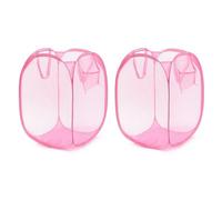 CVDYWDJIE Cesto para La Ropa Sucia De Malla De 2 Piezas, Cesto para La Ropa Sucia Plegable, Cesto para La Ropa Sucia con Asa, Cesto De Almacenamiento para El Hogar, Cesto para Varios Baños