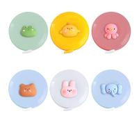 CVDYWDJIE Cinta Métrica De Animales De Dibujos Animados De 6 Piezas, Cinta Métrica Retráctil Automática, Mini Cinta Métrica, Cinta Métrica Suave, Cinta Métrica De Costura, Cinta Métrica Corporal