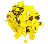 CVDYWDJIE Lentejuelas Redondas De Papel De Aluminio De 100G, Confeti Dorado, Chispas De Fiesta, Relleno De Globos, Decoración con Purpurina para Fiestas