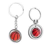 CVDYWDJIE Llaveros De Baloncesto De 2 Piezas, Llaveros Personalizados Creativos, Llaveros Metálicos para Niños, Llaveros, Pequeños Obsequios para Aficionados Al Baloncesto