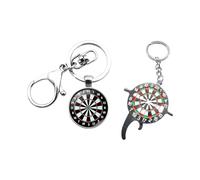 CVDYWDJIE Llaveros De Diana De 2 Piezas, Llaveros De Metal Creativos, Llaveros Interesantes, Regalos para Hombres, Regalos para Amantes De Los Dardos